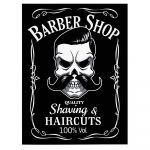 Barber Shop Tablou Shaving - Material produs:: Tablou canvas pe panza CU RAMA, Dimensiunea:: 50x70 cm