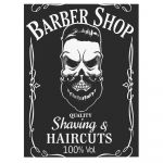 Barber Shop Tablou Shaving - Material produs:: Tablou canvas pe panza CU RAMA, Dimensiunea:: 60x80 cm