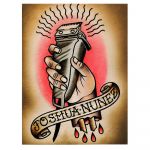 Barber Shop tablou tuns&#038;barbierit - Material produs:: Poster pe hartie FARA RAMA, Dimensiunea:: 60x80 cm