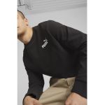 Bluza de trening cu decolteu la baza gatului si logo