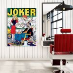 Barber Store Tablou Joker vintage - Material produs:: Tablou canvas pe panza CU RAMA, Dimensiunea:: 70x100 cm