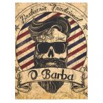 Barber Shop Tablou Vintage - Material produs:: Tablou canvas pe panza CU RAMA, Dimensiunea:: 70x100 cm