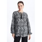 Bluza cu imprimeu abstract