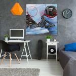 Jordan 4 Air tablou - Material produs:: Poster pe hartie FARA RAMA, Dimensiunea:: 30x30 cm