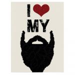 Barber Store Tablou I love my beard - Material produs:: Poster pe hartie FARA RAMA, Dimensiunea:: 60x80 cm