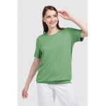 Bluza cu maneci scurte si aspect striat
