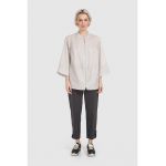 Bluza de in cu fermoar si maneci cazute