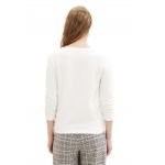 Bluza de trening texturata cu maneci 3/4