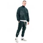 Bluza supradimensionta de trening cu guler inalt