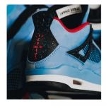 Jordan 4 Air Retro tablou - Material produs:: Tablou canvas pe panza CU RAMA, Dimensiunea:: 80x80 cm