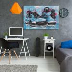Jordan 4 Air tablou - Material produs:: Poster pe hartie FARA RAMA, Dimensiunea:: A0 84,1x118,9 cm