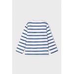 Bluza cu model in dungi si decolteu la baza gatului