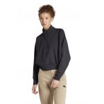 Bluza de trening cu fermoar scurt si buzunare