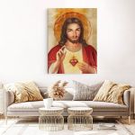 Icoana Inima lui Iisus - Material produs:: Poster pe hartie FARA RAMA, Dimensiunea:: 70x100 cm
