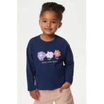 Bluza cu text si imprimeu floral