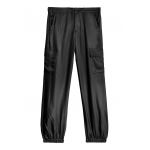Pantaloni cargo cu aspect de satin