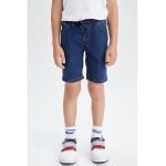 Pantaloni scurti de denim cu 5 buzunare