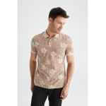 Tricou polo cu imprimeu floral