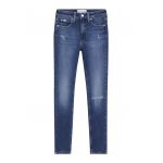 Blugi skinny cu detalii cu aspect deteriorat