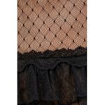Bluza de plasa cu volante din dantela