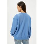 Bluza de trening cu maneci cazute si garnituri decorative