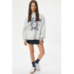 Bluza de trening supradimensionata cu maneci cazute
