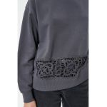 Bluza de trening supradimensionata cu maneci cazute