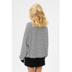 Bluza de trening supradimensionata cu model in dungi