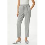 Pantaloni crop jogger cu talie elastica