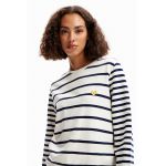 Bluza de trening din bumbac cu decolteu la baza gatului