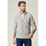 Bluza de trening din material fleece cu fermoar