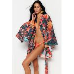Kimono de plaja cu imprimeu