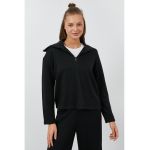 Bluza de pijama cu fenta cu fermoar