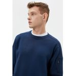 Bluza de trening cu buzunare cu fermoar