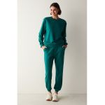 Bluza de trening cu decolteu la baza gatului