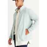 Bluza de trening din material fleece cu fermoar