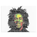 Tablou afis Bob Marley cantaret 2308 - Material produs:: Poster pe hartie FARA RAMA, Dimensiunea:: A1 59,4x84,1 cm