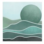Tablou Boho peisaj minimalist verde 2059 - Material produs:: Poster pe hartie FARA RAMA, Dimensiunea:: 80x80 cm