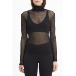 Bluza slim fit semitransparenta