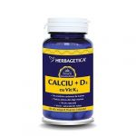 Calciu+d3 Cu Vit K2 30cps Herbagetica
