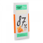 Ciocolata Amaruie cu Portocala si Stevie, 90gr, Sly Nutritia