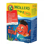Mollers Omega-3 Fishes Strawberry, 36 jeleuri, Pharma Brands