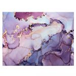 Tablou abstract imitatie marmura, auriu, mov 1417 - Material produs:: Poster pe hartie FARA RAMA, Dimensiunea:: a4-21x297-cm