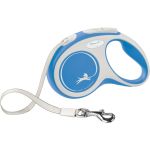 FLEXI New Comfort, lesă retractabilă câini, bandă FLEXI New Comfort S, lesă retractabilă câini, 15kg, bandă, 5m, albastru