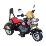 HOMCOM Motoretă Electrică pentru Copii cu 3 Roți 6V, Include Sunete și Lumini, Negru, 92 × 53 × 67cm | Aosom Romania