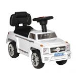 HOMCOM Vehicul de Teren de Jucărie pentru Copii, cu Faruri și Muzică, Alb, 68x30.5x41.5cm, 18-36 Luni | Aosom Romania
