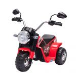 Motocicleta Electrica HOMCOM cu Baterie Reincarcabila 6V, Viteza 2km/h, de la 18-36 Luni, Rosie | Aosom RO