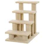 Scara pentru Pisici PawHut, 4 Etaje, PAL Aglomerat și Peluche, 63.5x43x60cm | Aosom Romania