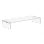 Suport transparent pentru monitor HOMCOM 53x19x9cm | Aosom RO