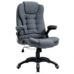 Vinsetto Scaun de Birou Ergonomic, Gri, Înclinabil, Înălțime Ajustabilă, 67x72x110-120cm, Confort Superior | Aosom Romania